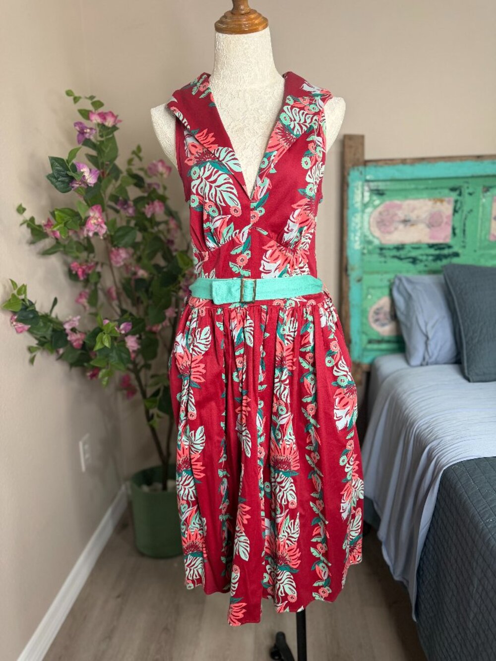 Bettie Page by Tatyana Retro Vintage Style Pin-Up Dress - Size M